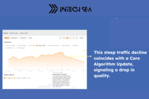 traffic decline pointed out Becuase of Algorithm update